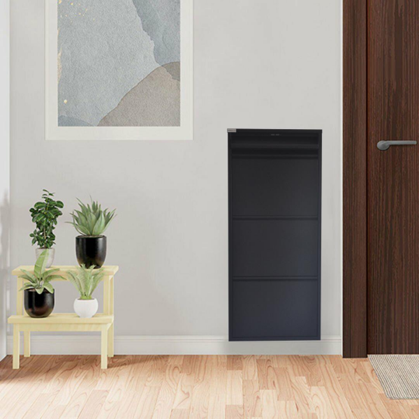 3 + 1 Kapaklı Antrasit Metal Ayakkabılık