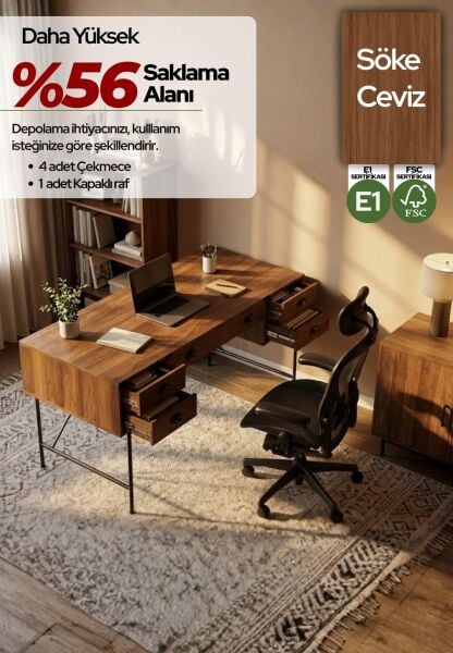 Lamont Çalışma Masası -  Ölçü seçeneği -