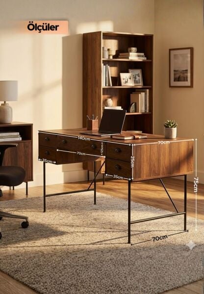 Lamont Çalışma Masası -  Ölçü seçeneği -