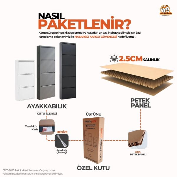 Siyah Kilitli Metal Ayakkabılık 4'lü