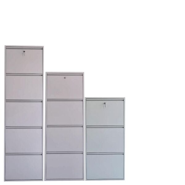 Gri Kilitli Metal Ayakkabılık