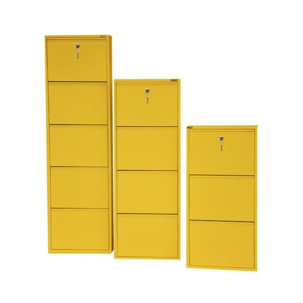 Sarı Kilitli Metal Ayakkabılık